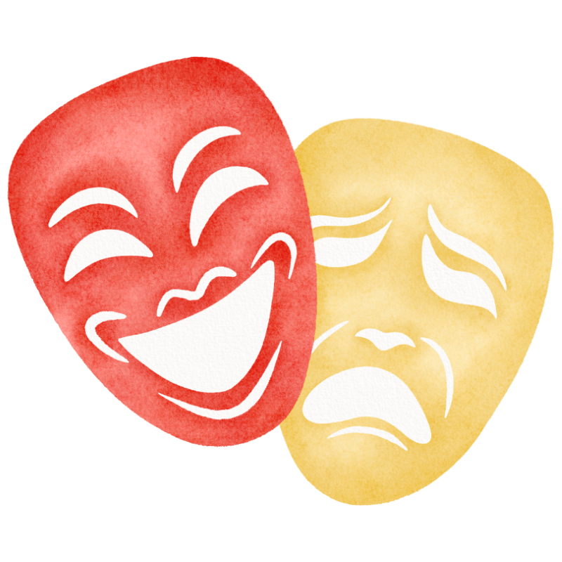 lachende Maske und weinende Maske